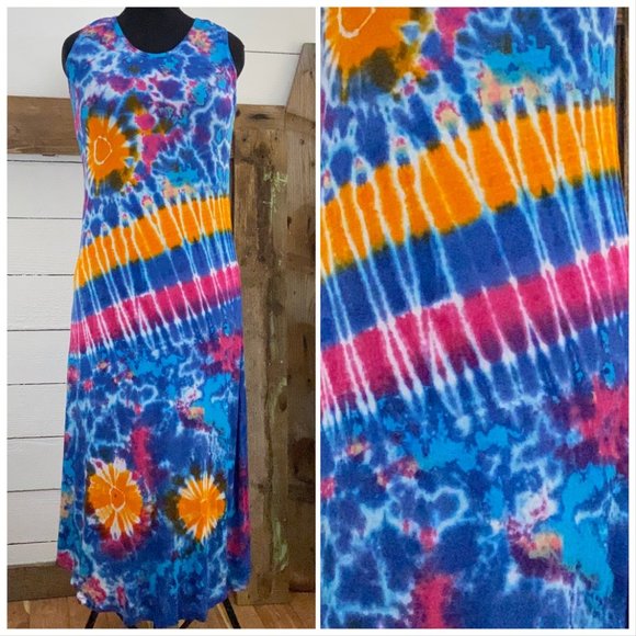 India Boutique Dresses & Skirts - 🎄 Maxi Tye Dye Sleeveless Dress NWT
